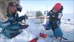 The hole at the pole: Ann and Charlie take final samples at the North Pole