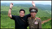 Dom Joly (left) at the Demilitarized Zone in North Korea