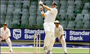 Matthew Hayden takes charge of the innings with 122  including two sixes