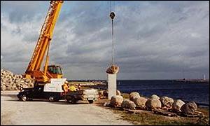 The granite rocks in Lymnhaven, Sweden