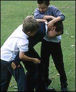 boys fighting