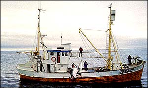 Norwegian whaling boat 