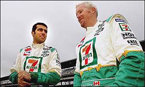 Dario Franchitti with team-mate Paul Tracy