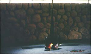 The eternal flame at Yad Vashem