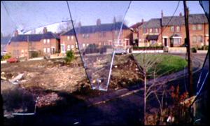 Vandalism on a UK housing estate