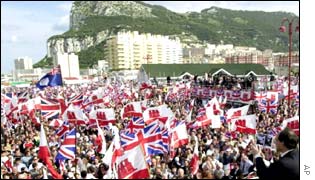 Protest rally in Gibraltar