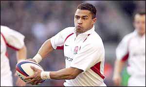 Jason Robinson in action for England