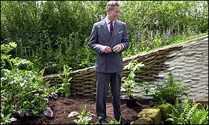 Prince Charles in the Healing Garden