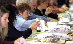Vote count in progress
