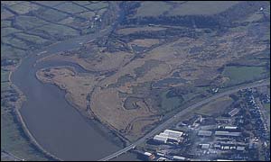 An aerial view of the nature reserve