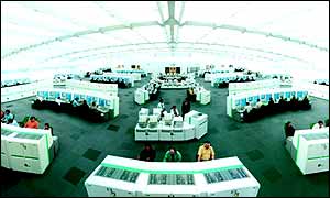 The new air traffic control centre at Swanwick 