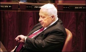 Prime Minister Ariel Sharon in Knesset
