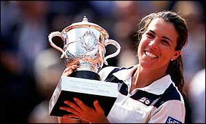 Jennifer Capriati at Roland Garros
