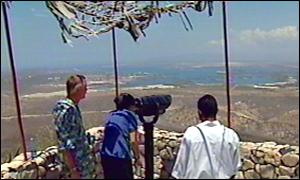 Observation point above Guantanamo Bay Cuba