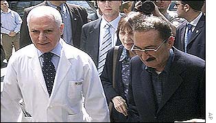 Turkish Prime Minister Bulent Ecevit returning to hospital