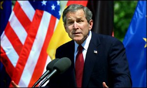 US President Bush in Germany