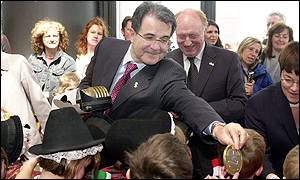 EC President Prodi in Wales