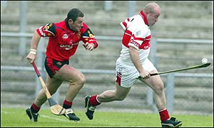 Geoffrey McGonigle was on the scoresheet for Derry on Saturday