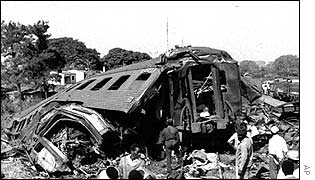 Wreck of Mozambique train