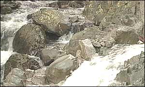 The beck where Max Palmer drowned