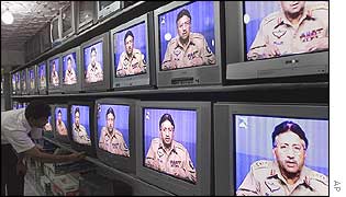 Musharraf on television