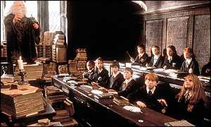 Scene from first Harry Potter film