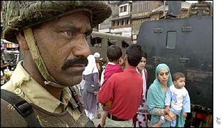 Border Security Patrol in Srinigar