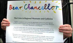Letter from artists to chancellor Gordon Brown