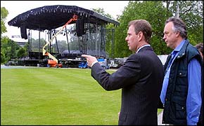 Duke of York and Events Production Manager, Robbie Williams