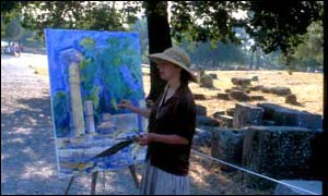 Cherry Pickles painting in Greece 