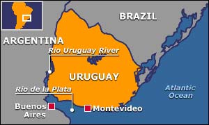 Map of Uruguay