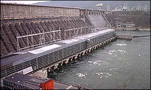 Hydro-electric plant in Krasnoyarsk
