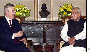 Jack Straw and Atal Behari Vajpayee