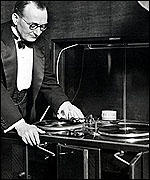 A record player