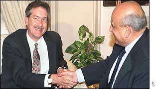 William Burns with Egyptian Foreign Minister Ahmed Maher