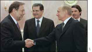 Solana, Prodi, Putin and Aznar