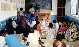Somali children in classroom