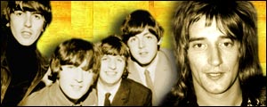 The Beatles and Rod Stewart