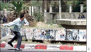Rioter in Tizi Ouzou