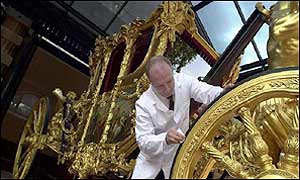 One of the Queen's carriage restorers David Evans