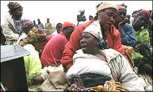 Grieving Zambians