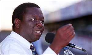 Zimbabwean opposition leader Morgan Tsvangirai