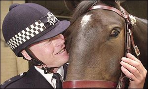 Sergeant Alistair Blamire with his horse Alamein 