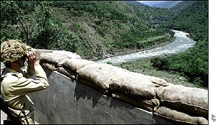 Pakistani soldier near the Line of Control