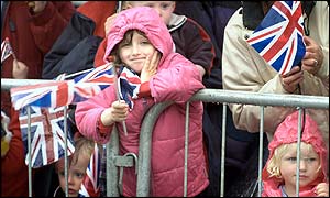 Child at royal visit