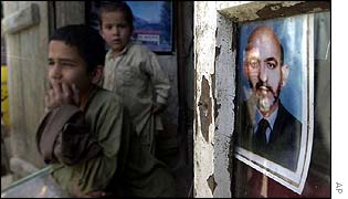 Poster of Hamid Karzai in Kandahar
