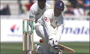 Graham Thorpe on his way to his 11th test century