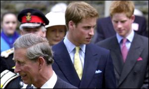 Prince Charles with William and Harry