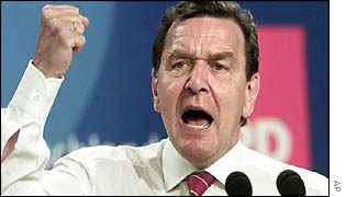Gerhard Schroeder speaks at SPD conference