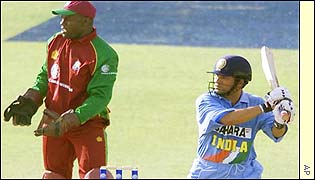 Tendulkar square cuts for four